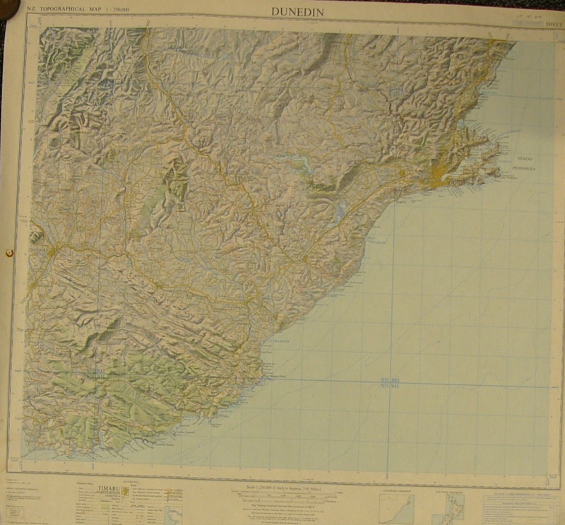 NZ Topographical map; Department of Lands and Survey; 1965; CT78.616 on
