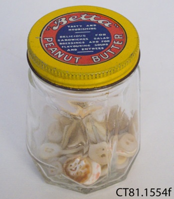 Jar, peanut butter; Sanitarium Health Food Co; CT81.1554f