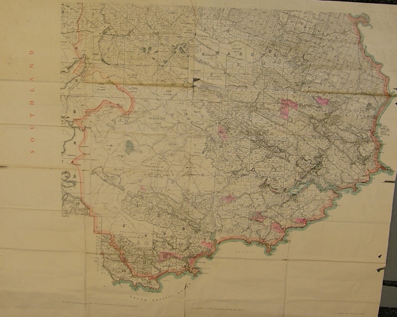 Map: from 'Koau' branch of Clutha River to Chaslands Mistake. ; Dick, R ...