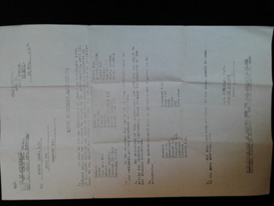 Army Discharge Letter, December 14, 1945; Headquarters, Area XI, Army Office, Dunedin; Dec. 14, 1945; 0000.0672