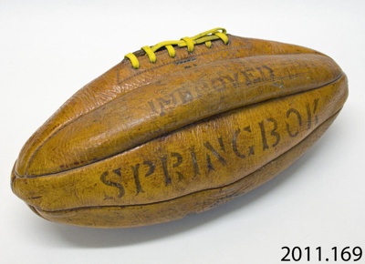 Ball, rugby; Gilbert Rugby; c1950; 2011.169