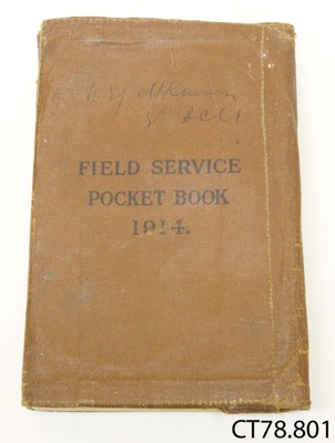 Book [Field Service Pocket Book]; British War Office; 1914; CT78.801a
