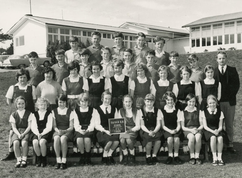 Photograph [Owaka District High School class]; Campbell Photography