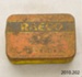 Tin, puncture repair kit; Raeco; [?]; 2010.202