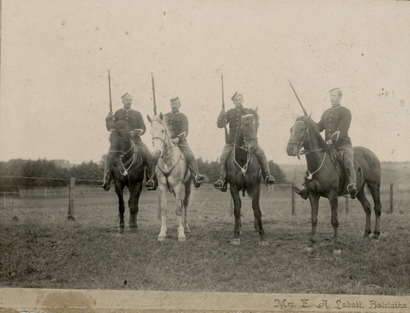 Photograph [Clutha Mounted Rifles, 1898]; Labatt, E A (Mrs); 1898; CT79 ...