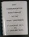Genealogical document, 130th Commemoration Anniversary of the Surat Shipwreck, 1st January 2004; Catlins Historical Society; 01.01.2004; 2010.191