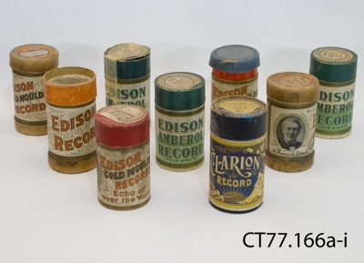 Cylinders, phonograph; National Phonograph Co, USA; c1905-1913; CT77.166a-i