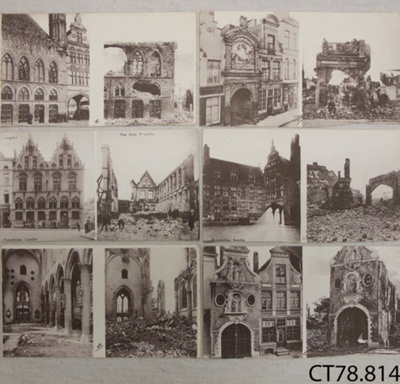 Postcards, from France, WWI, Charles Hayward; Charles J Hayward; 1914-1918; CT78.814