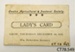 Card, ladies [Owaka A&P Society]; Owaka Agricultural and Pastoral Society; 1925; CT78.549