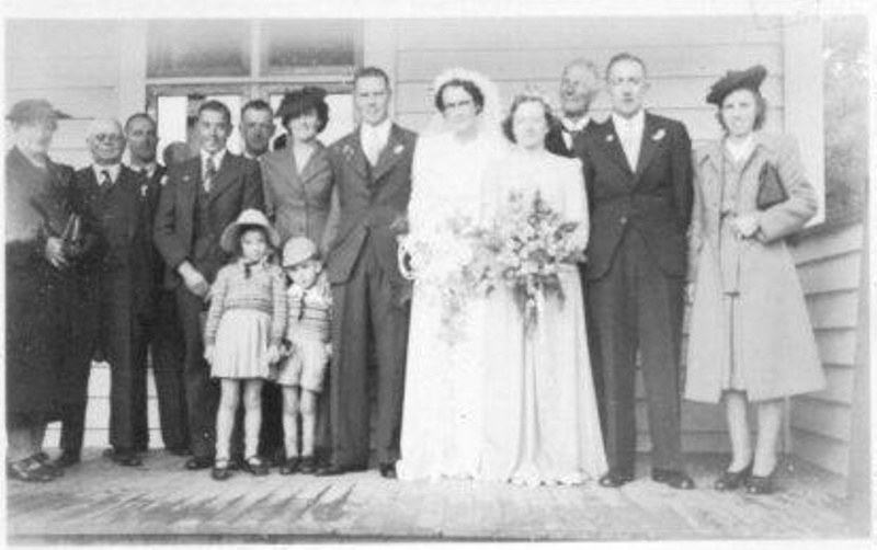 Wedding of Les Smith and Eva Cameron