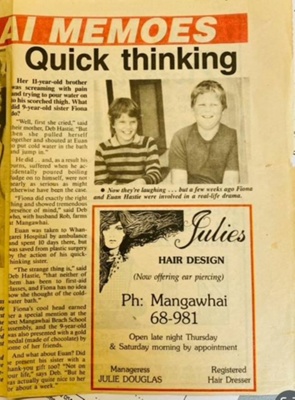 Hastie Family - Newspaper Clippings image item
