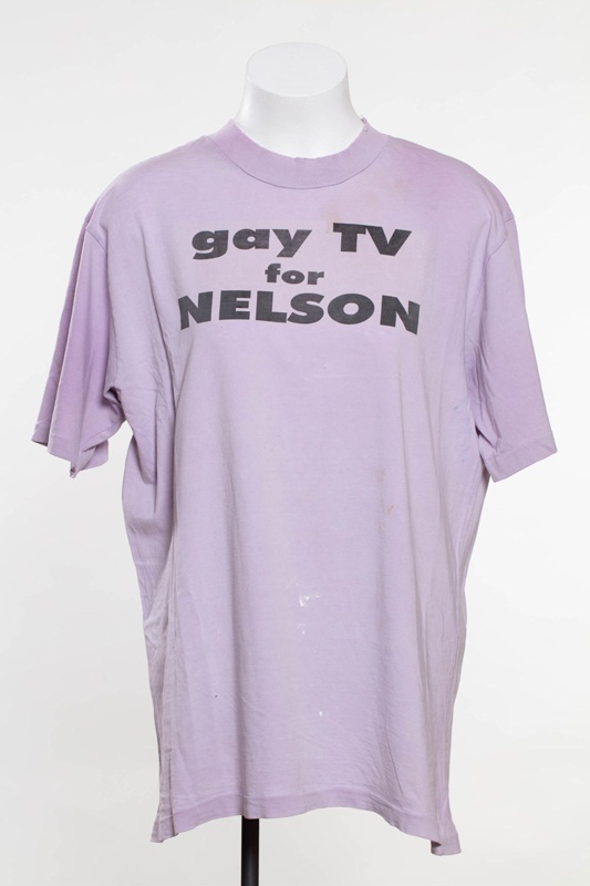 "Gay TV for Nelson" t-shirt