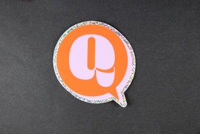 Sticker from the Q Q&A Launch Event bag by the Ethnic Rainbow Alliance. image item