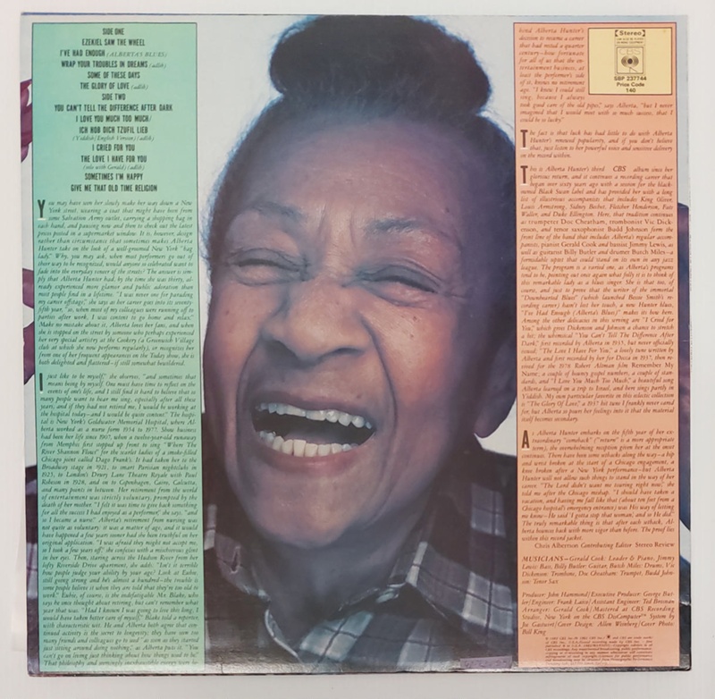 The Glory of Alberta Hunter by Alberta Hunter; Hunter, Alberta, USA ...