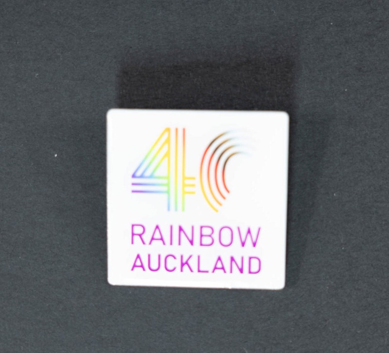 Rainbow Auckland Netwark 40th Anniversary badge