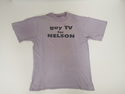 "Gay TV for Nelson" t-shirt image item