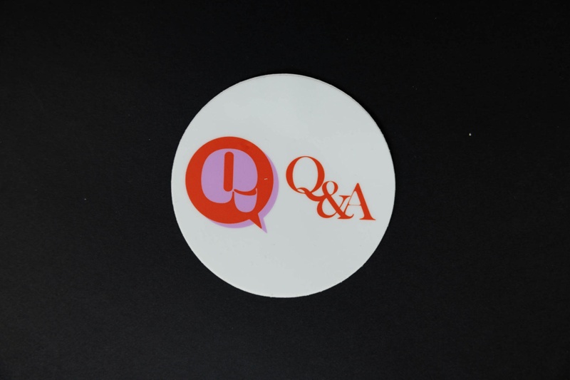 Sticker from the Q Q&A Launch Event bag by the Ethnic Rainbow Alliance.