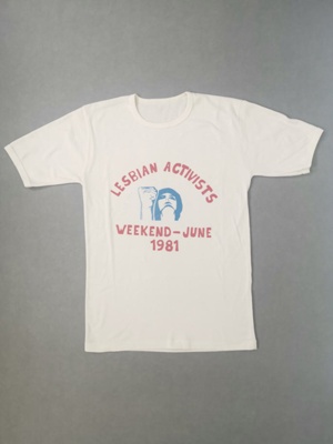"Lesbian Activists Weekend" t-shirt, 1981 image item