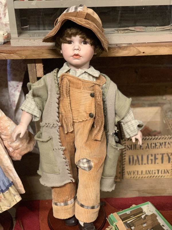 Doll, boy dressed in Victorian clothes; Hillview Lane; 1996; HS.2023.37