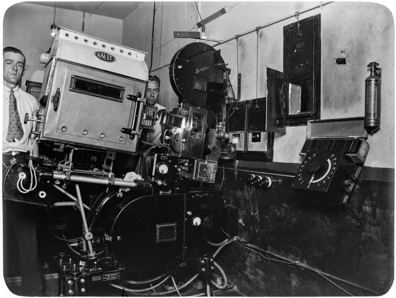 Motion picture projection room; J G McGuire; 1930s; 132265 Museum of