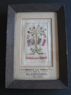 Memento from France sent by Bro. F. Matthews May 1916 image item