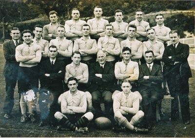 Rugby team photograph; Unknown; Unknown; 2005.175.18