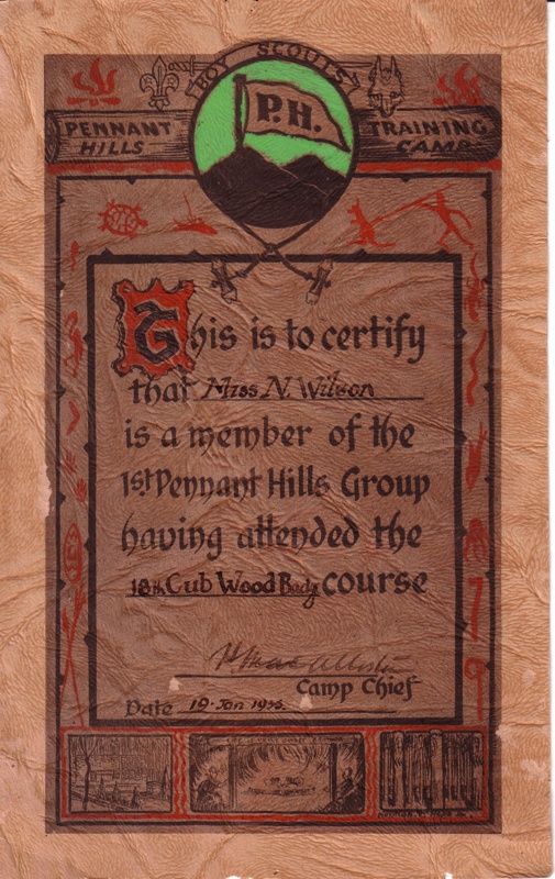 1935-scout-wood-badge-training-certificate-from-pennant-hills-ehive