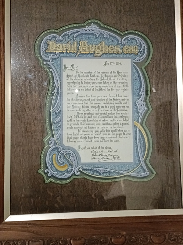 Illuminated address for David Hughes