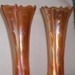 Carnival glass vases; 28.2011
