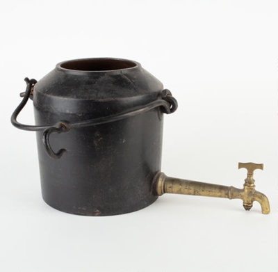 Pot, Cast Iron with Tap ; Kenrick, Archibald & Sons; 1870-1900; WY.0000 ...