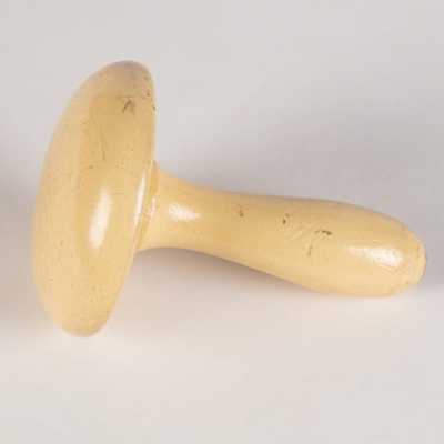 Darning Mushroom, Cream Painted
; Unknown manufacturer; 1940-1950; WY.2001.19