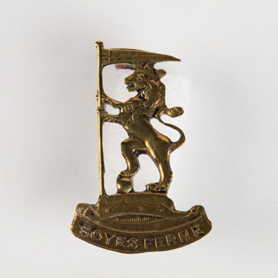 Badge, New Zealand Rifle Brigade; Unknown manufacturer; 1914-1918; WY.2000.12.4.1
