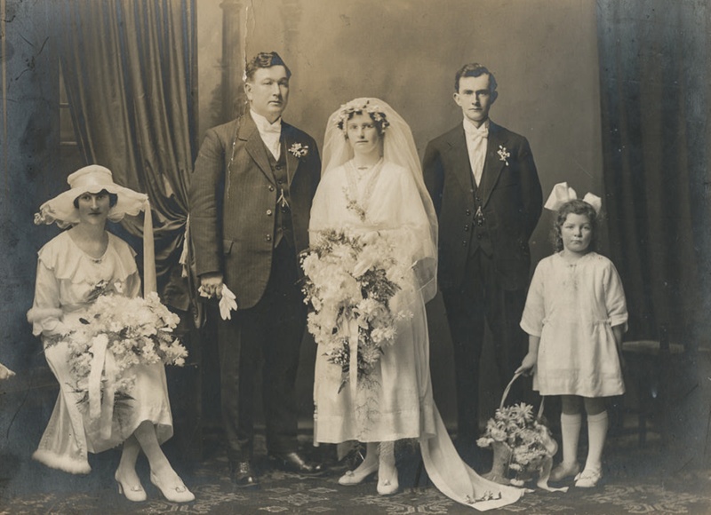 Photograph, Wishart-O'Fee Wedding?; Mora Studio; 1922; WY.0000.448 | eHive