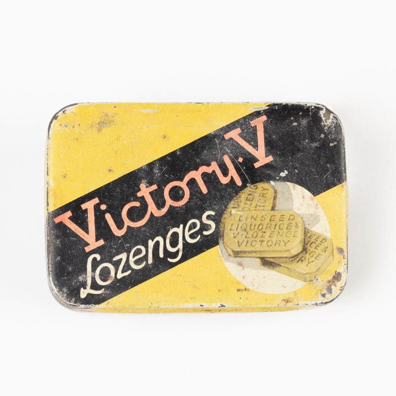 Tin Victory V Lozenges Victory V 1950 1960 Wy 0000 682 On Nz Museums