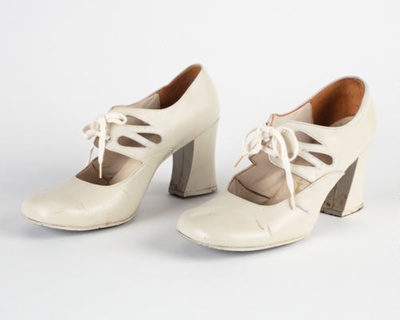 bone coloured heels