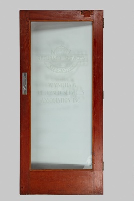 Door, RSA Club Room ; Unknown manufacturer; 1960-1990; WY.0000.1479