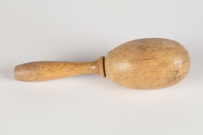 Darning Egg, Turned Wood; Unknown manufacturer; 1940-1950; WY.1983.33