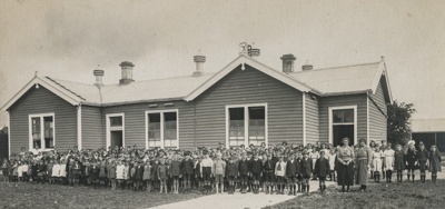 Photograph, Wyndham School, Large Number Of Students And 2 Teachers All 