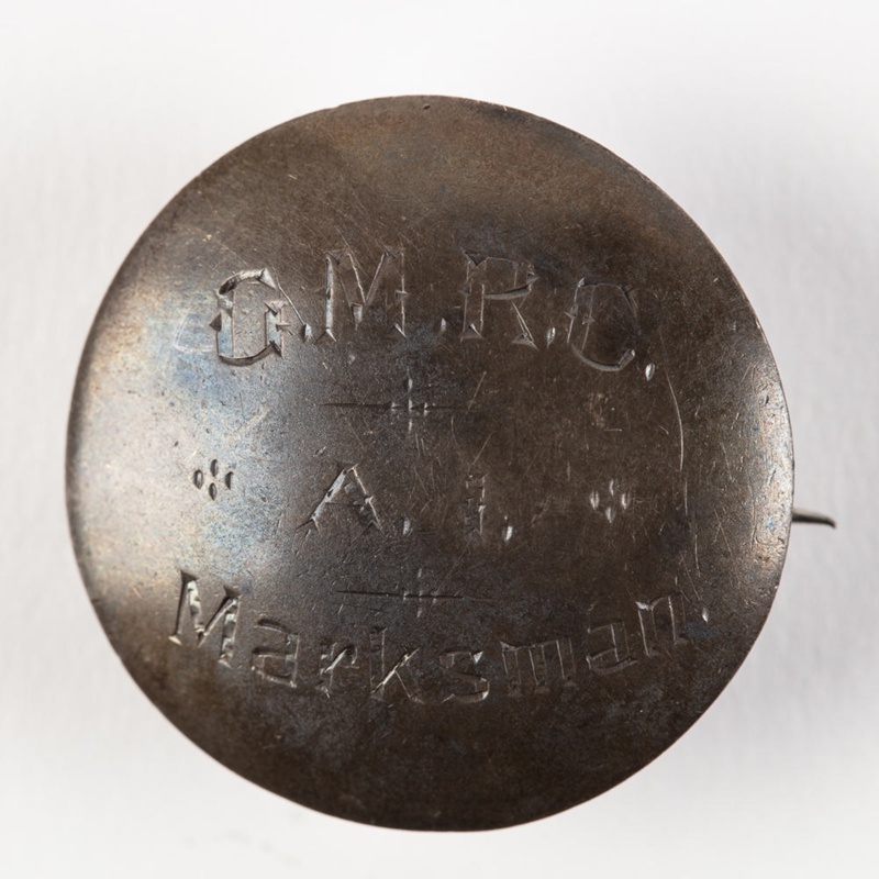 Badge, G.M.R.C. A1 Marksman; W. A. Brown; 1930-1960; WY