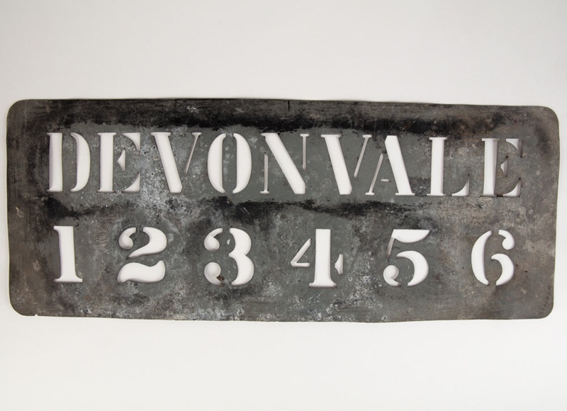 Stencil, Devondale Wool Bale; Unknown manufacturer; 19501960; WY.2007.