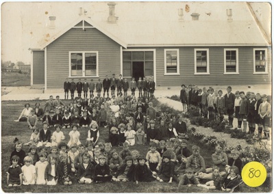 Photograph, Edendale School 1920-1929; Unknown photographer; 1920-1929; WY.1995.74.7