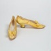 Shoes, Yellow Satin; The London Shoe Company Ltd; 1910-1920; WY.2000.12.5