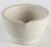 Mortar, Cream Ceramic; Unknown manufacturer; 1900-1950; WY.1996.59.36