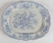 Dish, Large Ashet Floral Design; E & C Challinor; 1880-1890; WY.1989.311