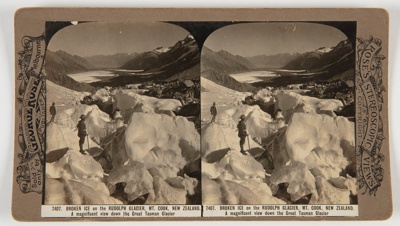 Stereoscopic Photograph, Rudolph Glacier Mt. Cook; George Rose; 1904-1907; WY.0000.810