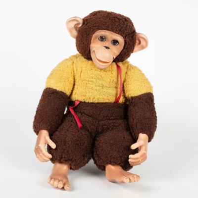 1960's toy stuffed monkey