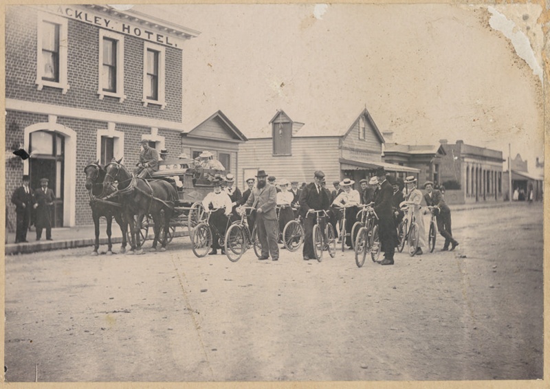 Photograph, Wyndham Cyclists 1900; Jones and Clark; 1900-1910; WY.0000. ...