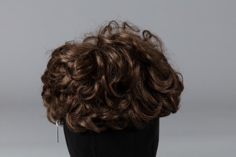 Wig, Short Brown Curls ; Dynel; 1970-1980; WY.2008.18 | eHive display picture 3