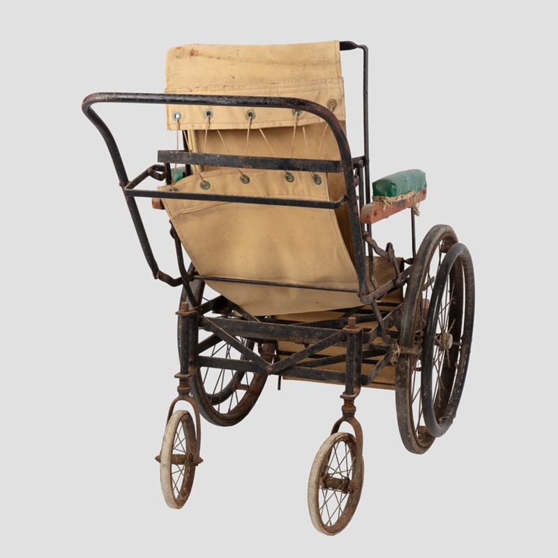 Wheelchair, Allwin Canvas; Allwin; 19401950; WY.0000.1340 on NZ Museums