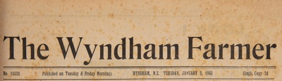 The Wyndham Farmer, 1943 editions; 1943; WY.0000.590